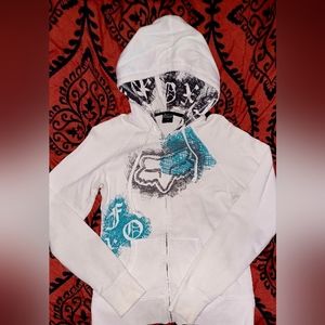 Gently used Fox full zip hoodie size large